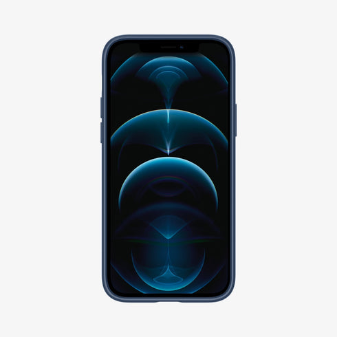 ACS01612 - iPhone 12 Pro Max Case Thin Fit in black showing the back